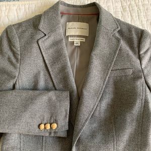 Banana Republic gray herringbone blazer size 6